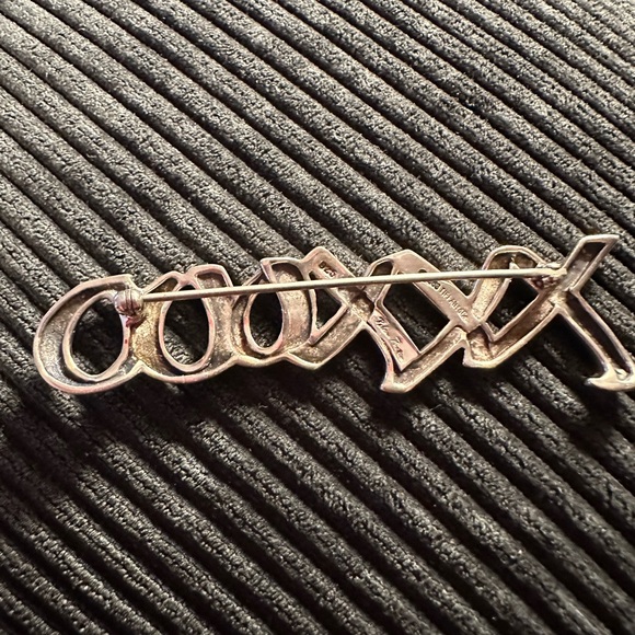 Tiffany & Co Paloma Picasso Sterling Silver XO Hugs Kisses Brooch - Picture 3 of 4